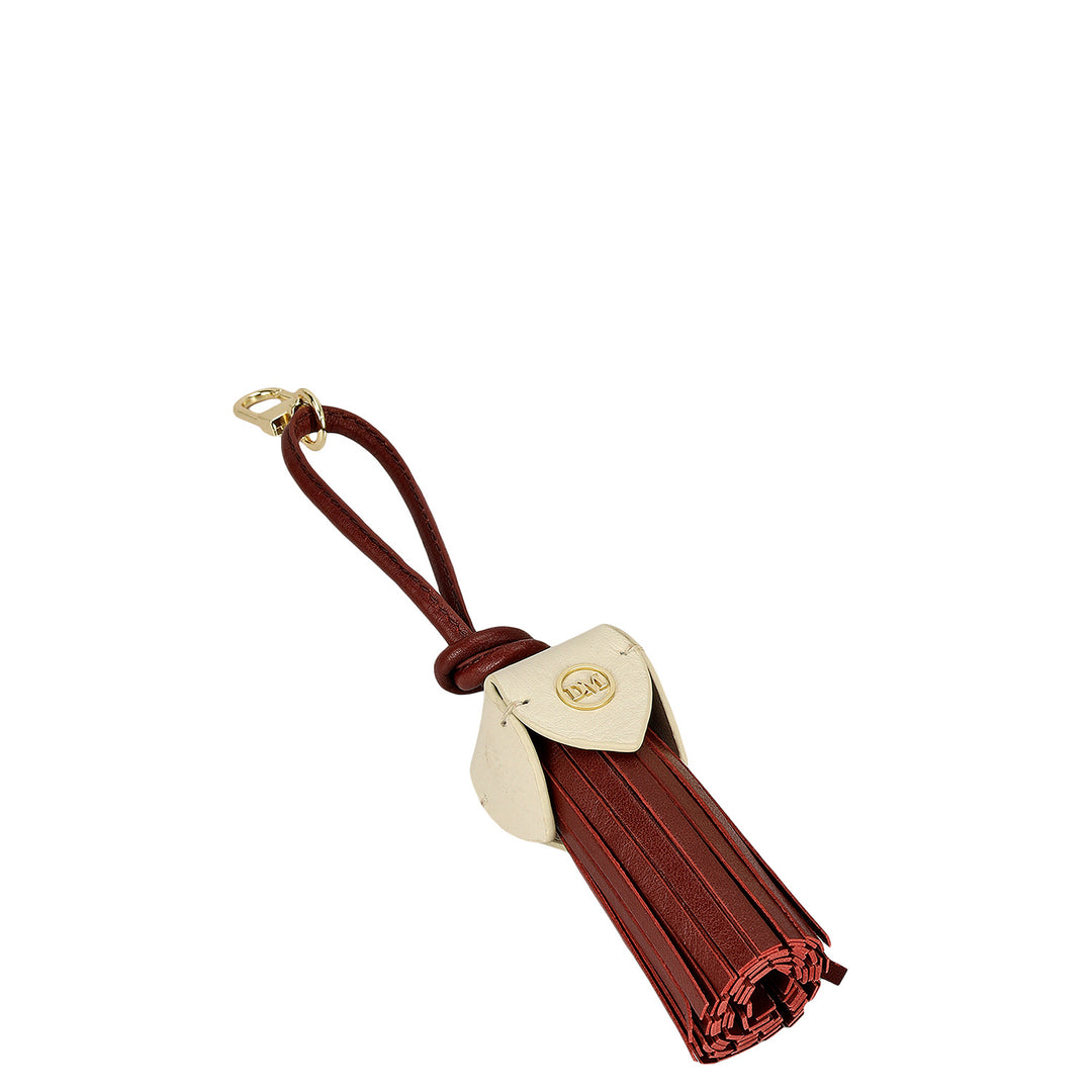 Plain Leather Bag Hanging - Burgundy