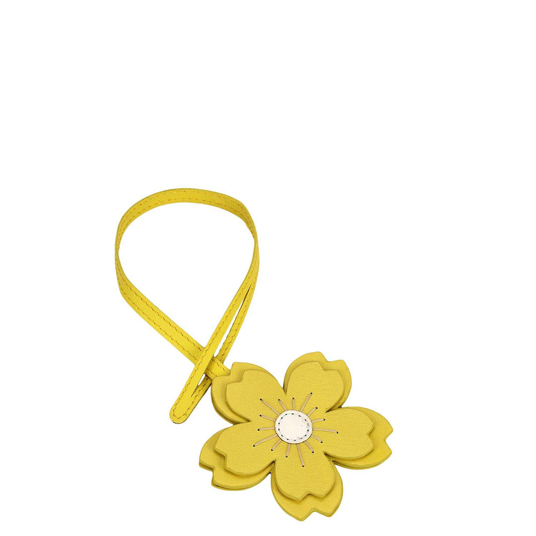 Plain Leather Bag Hanging - Yellow