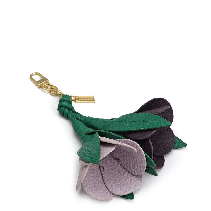 Wax Leather Bag Hanging - Green & Lilac