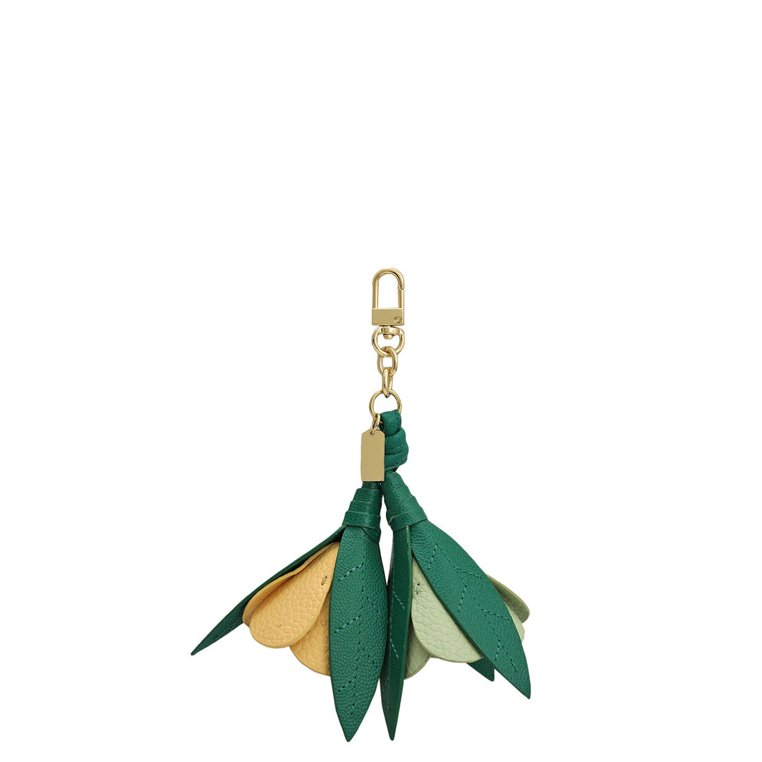 Wax Leather Bag Hanging - Green & Sage