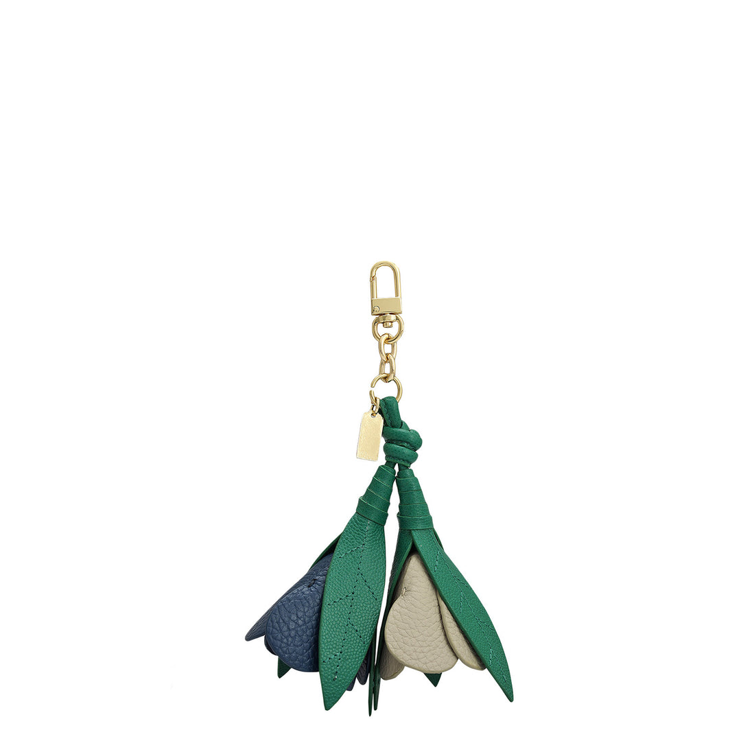 Wax Leather Bag Hanging - Green & Twilight