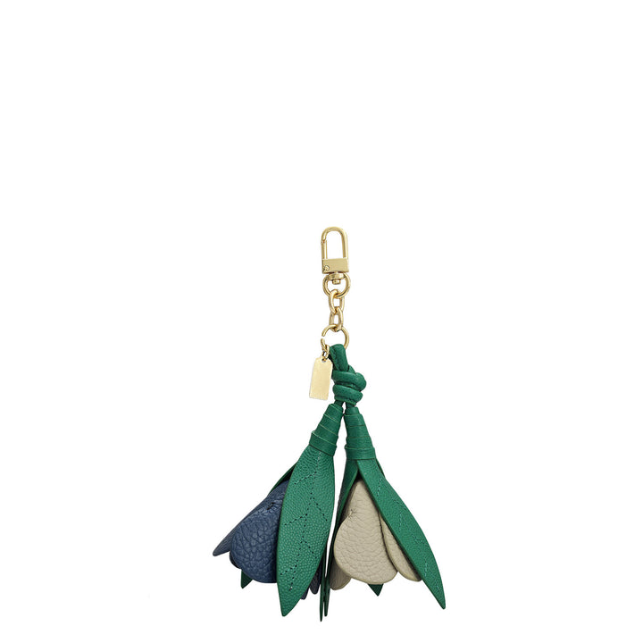 Wax Leather Bag Hanging - Green & Twilight