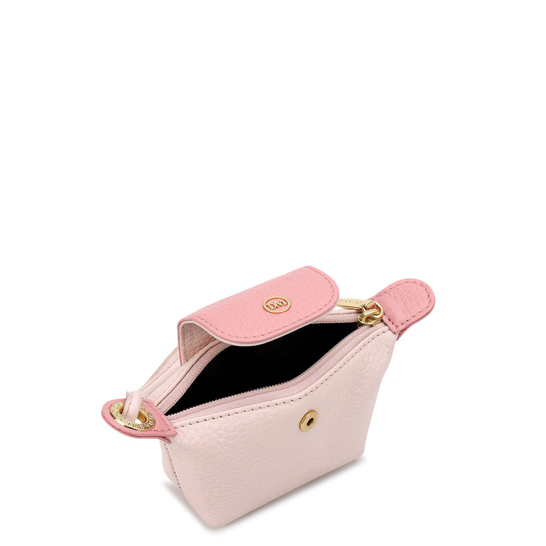 Wax Leather Bag Hanging - Baby Pink
