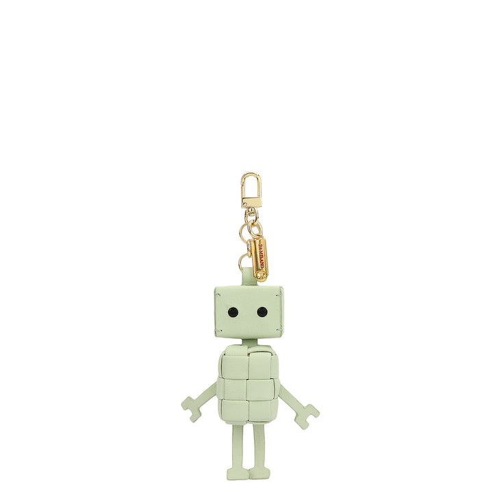 Mat Plain Leather Bag Hanging - Mint