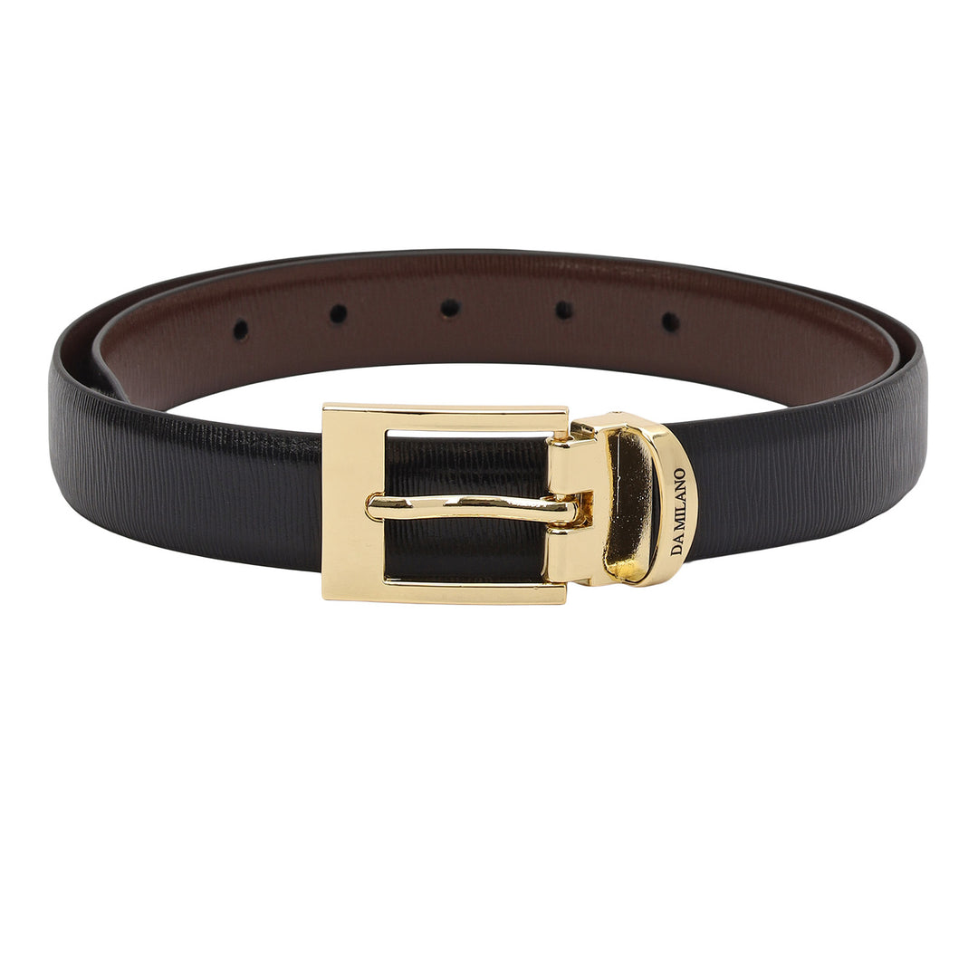 Formal Aztec Leather Ladies Belt-Black