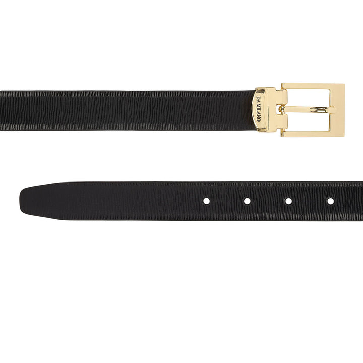 Formal Aztec Leather Ladies Belt-Black