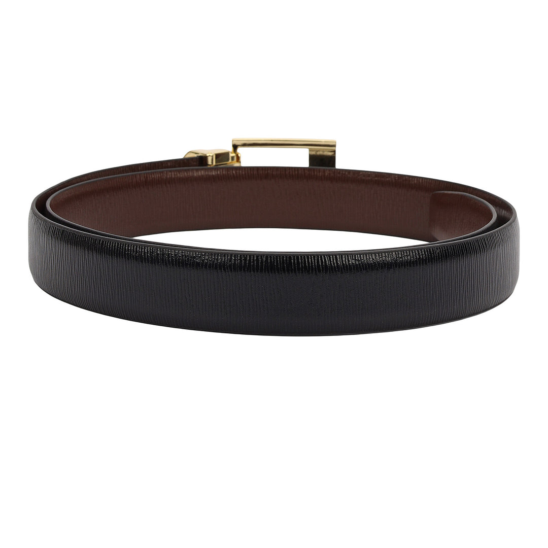 Formal Aztec Leather Ladies Belt-Black