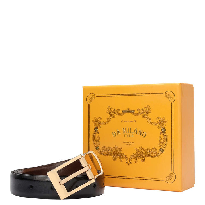Formal Plain Leather Ladies Belt - Black & Brown