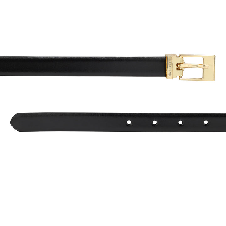 Formal Plain Leather Ladies Belt - Black & Brown