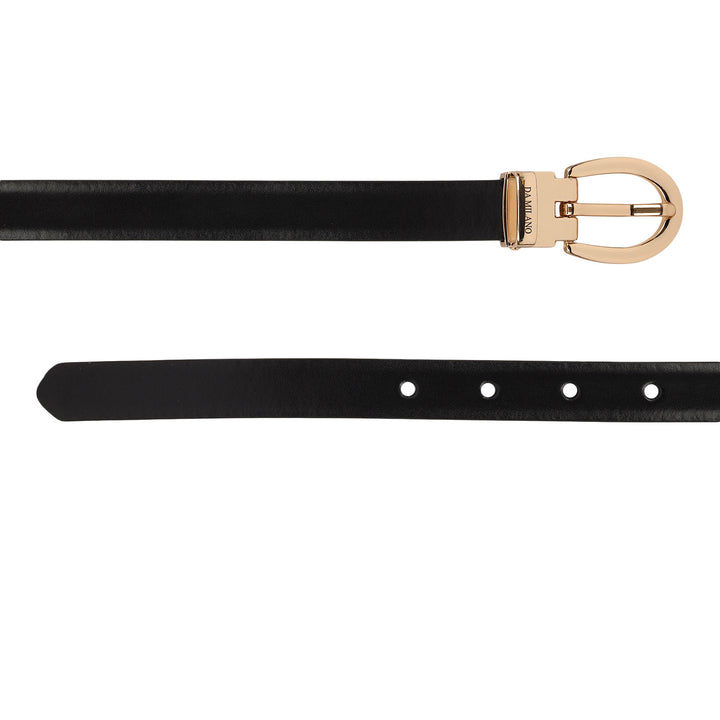 Formal Plain Leather Ladies Belt-Black