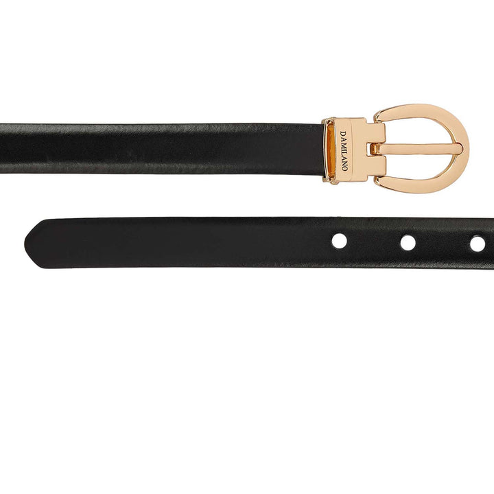Formal Plain Leather Ladies Belt-Black