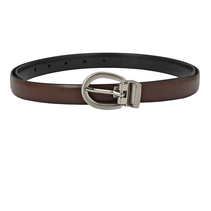 Formal Plain Leather Ladies Belt - Brown & Black