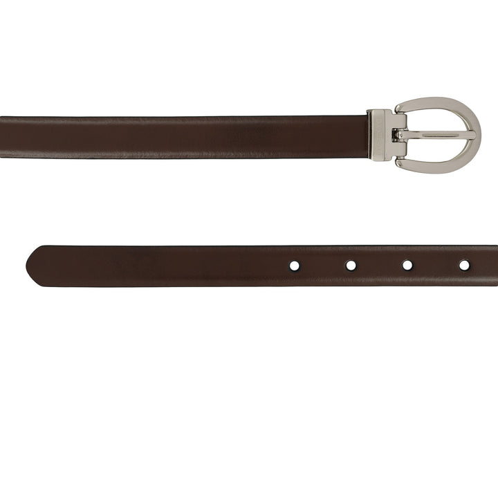 Formal Plain Leather Ladies Belt - Brown & Black