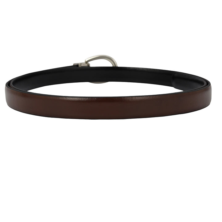 Formal Plain Leather Ladies Belt - Brown & Black