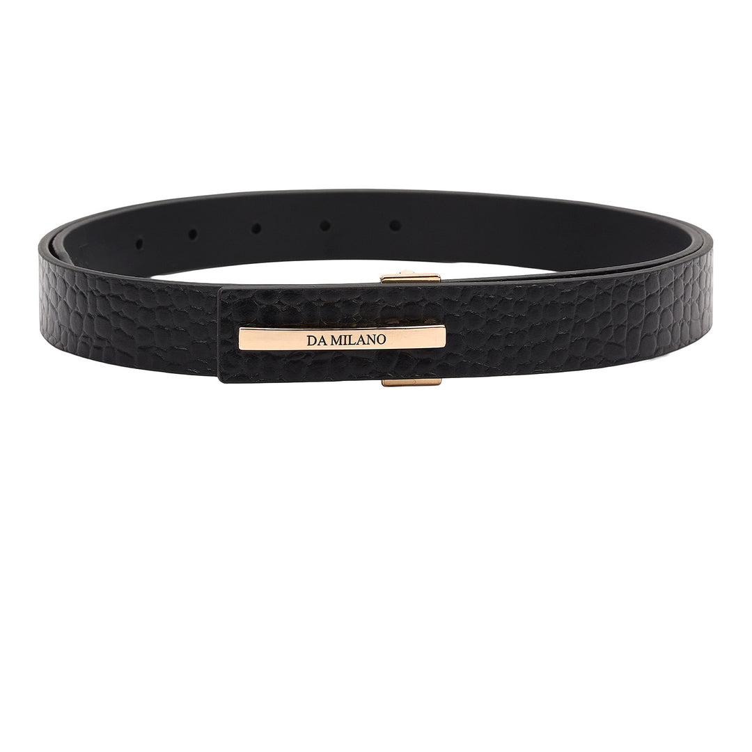 Formal Coro Leather Ladies Belt-Black