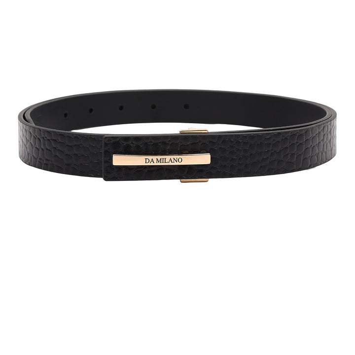 Formal Coro Leather Ladies Belt-Black