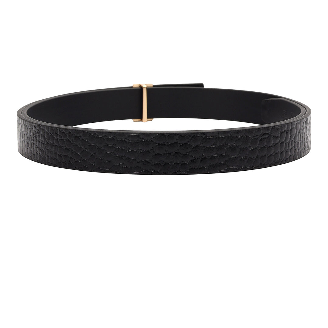 Formal Coro Leather Ladies Belt-Black