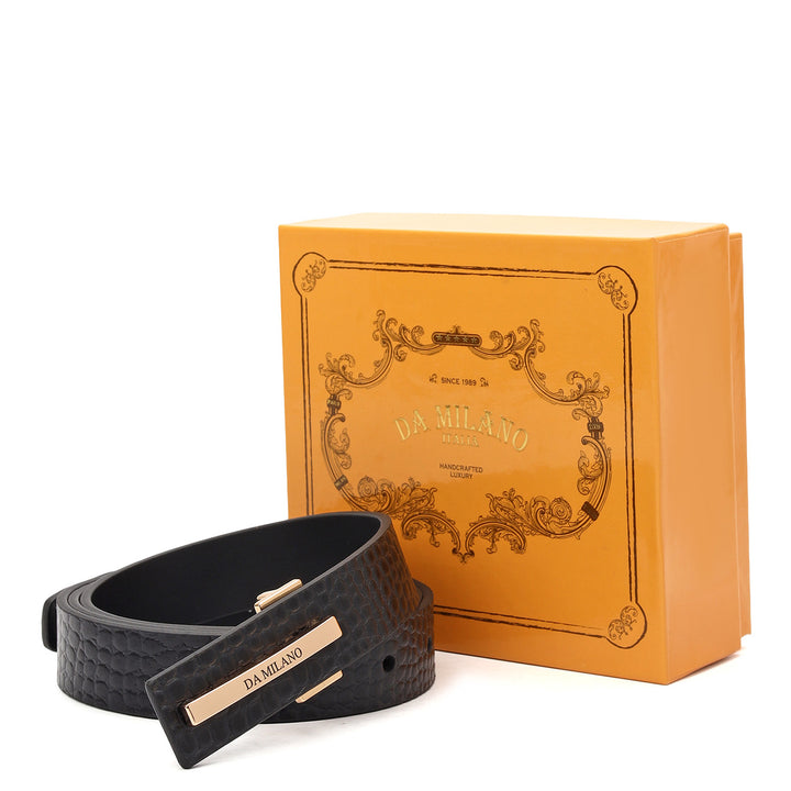 Formal Coro Leather Ladies Belt-Black
