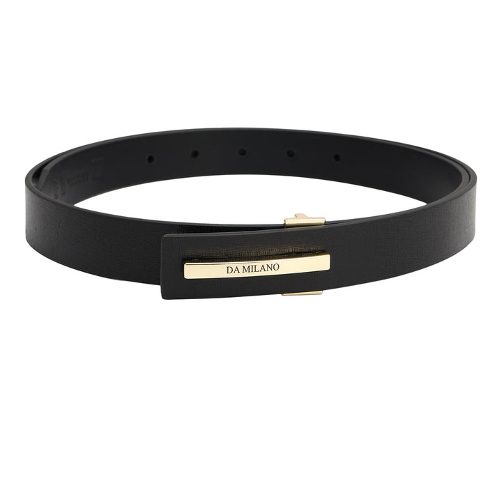 Formal Aztec Leather Ladies Belt - Black