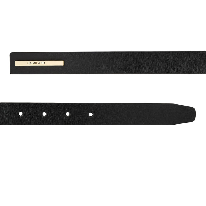 Formal Aztec Leather Ladies Belt - Black