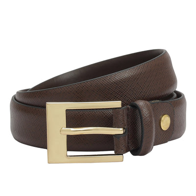 Formal Saffiano Leather Ladies Belt