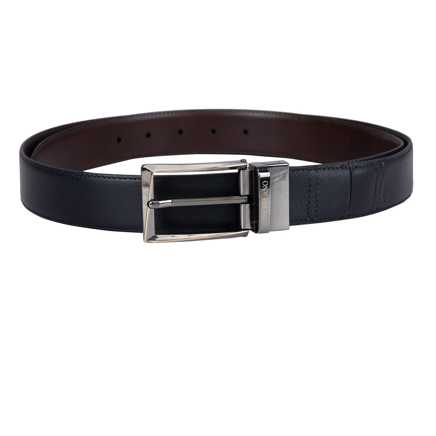 Formal Plain Leather Reversible Mens Belt - Black & Brown