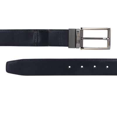 Formal Plain Leather Reversible Mens Belt - Black & Brown