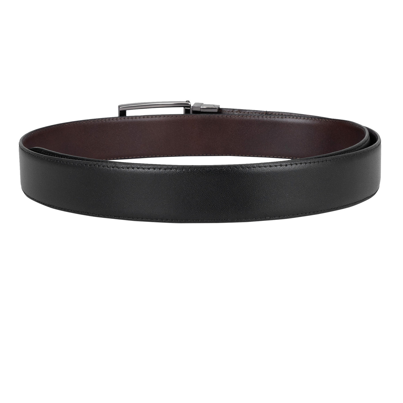 Formal Plain Leather Mens Belt - Black & Brown