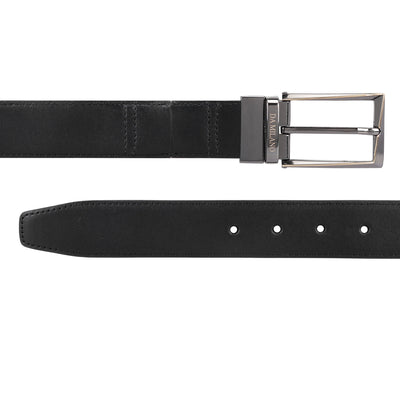 Formal Plain Leather Reversible Mens Belt - Black & Brown