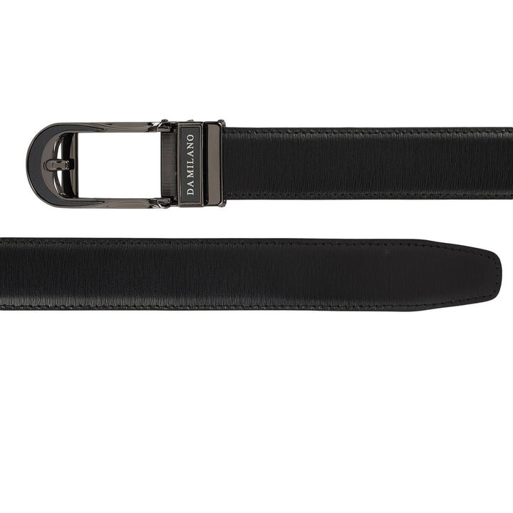 Formal Aztec Leather Mens Belt-Black