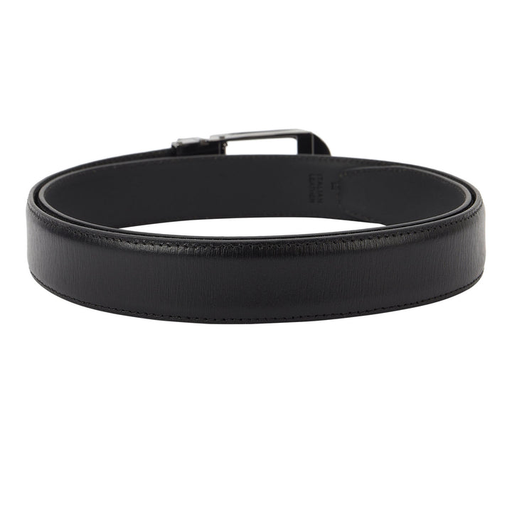 Formal Aztec Leather Mens Belt-Black