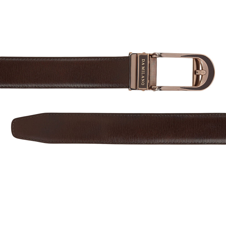Formal Aztec Leather Mens Belt-Brown