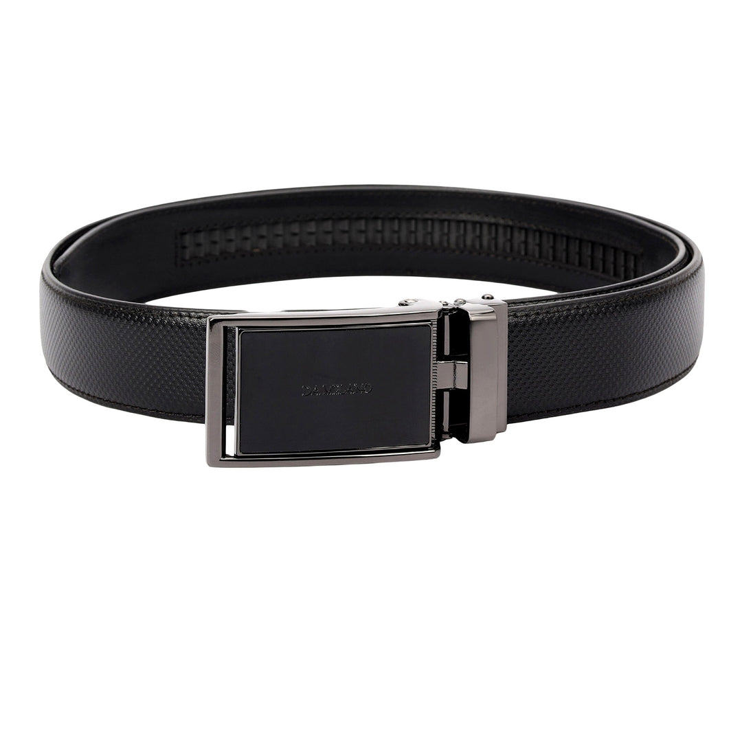 Formal Fish Leather Mens Belt-Black