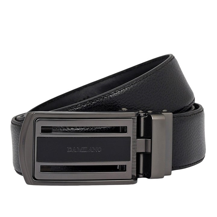 Formal Wax Leather Mens Belt-Black