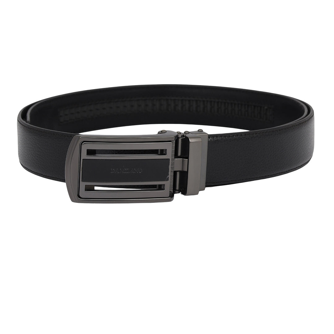 Formal Wax Leather Mens Belt-Black