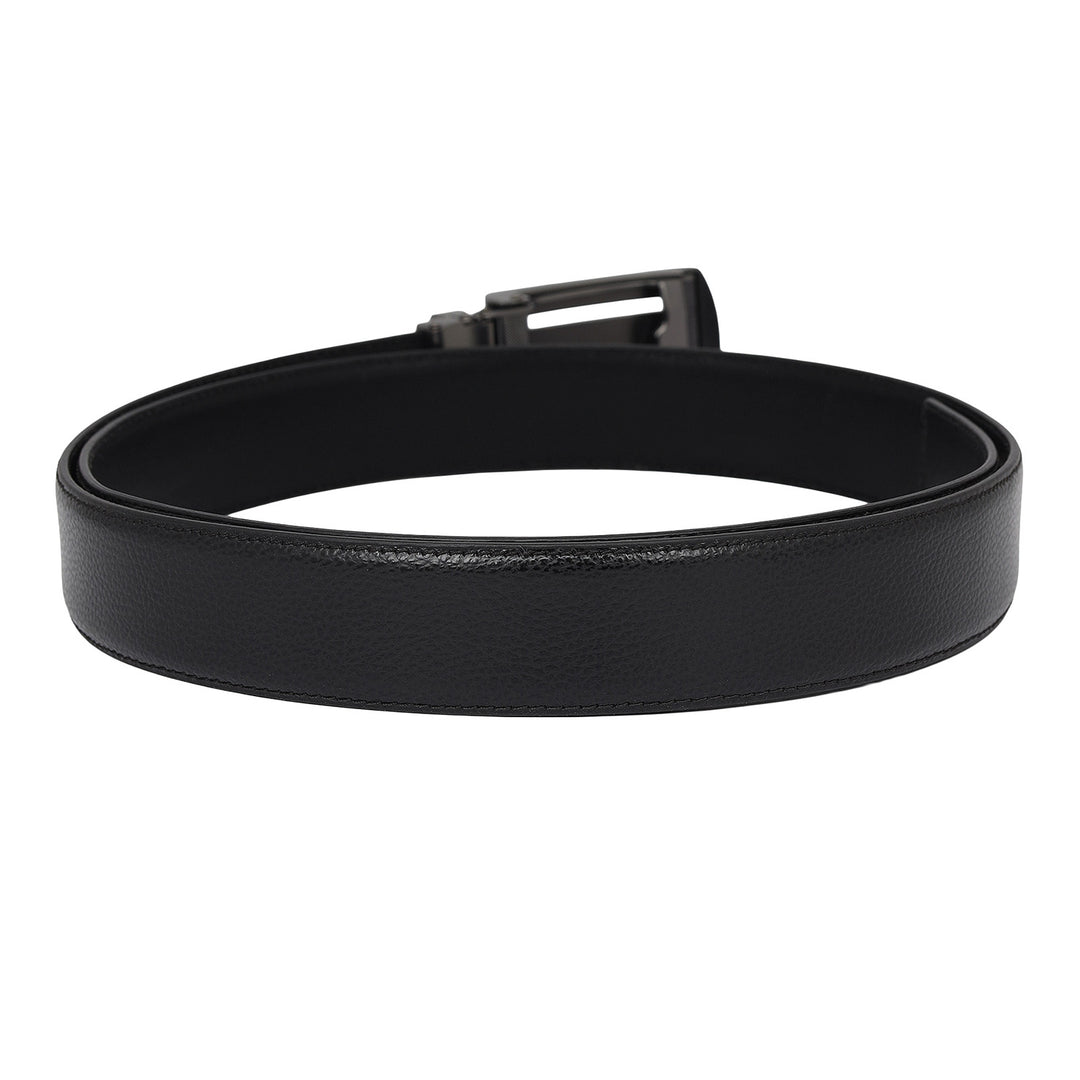 Formal Wax Leather Mens Belt-Black