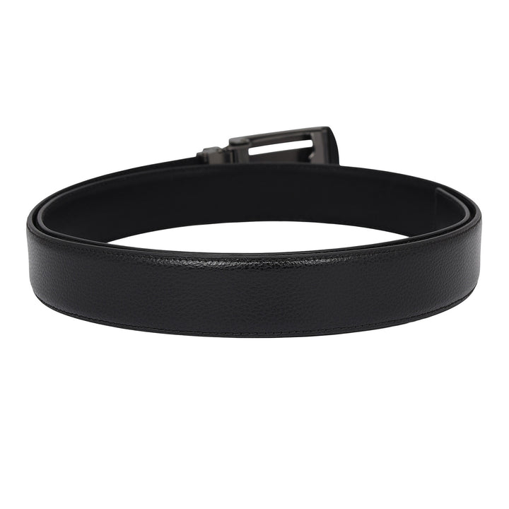 Formal Wax Leather Mens Belt-Black