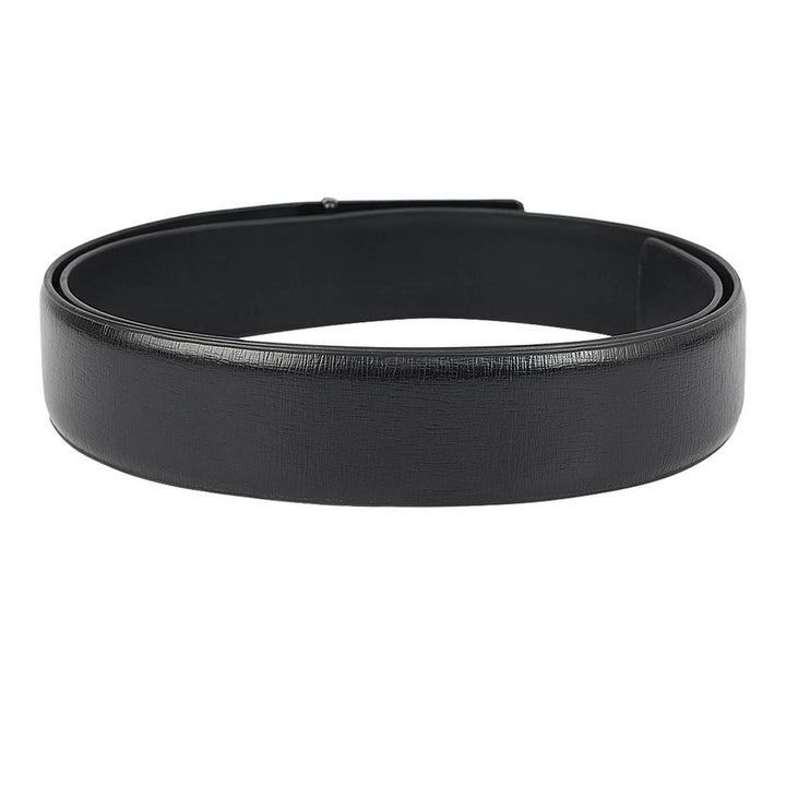 Semi Formal Aztec Leather Mens Belt - Black
