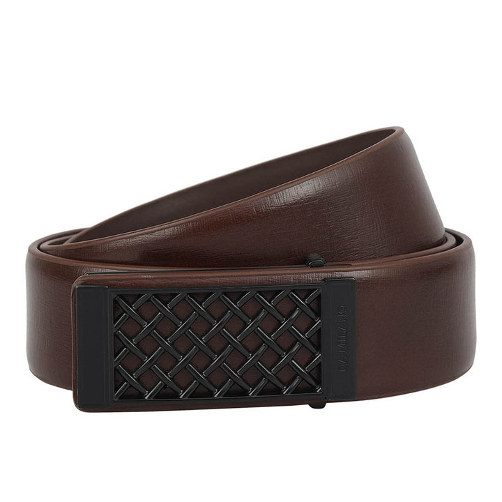 Semi Formal Aztec Leather Mens Belt - Brown