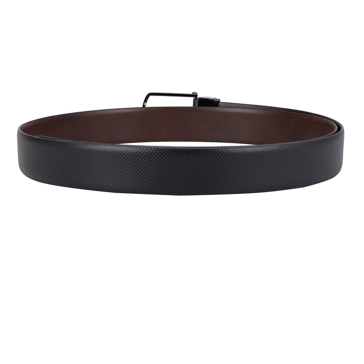 Formal Fish Leather Mens Belt - Black & Brown