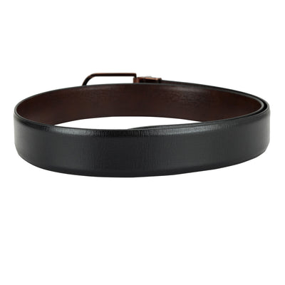 Formal Aztec Leather Reversible Mens Belt - Black & Brown