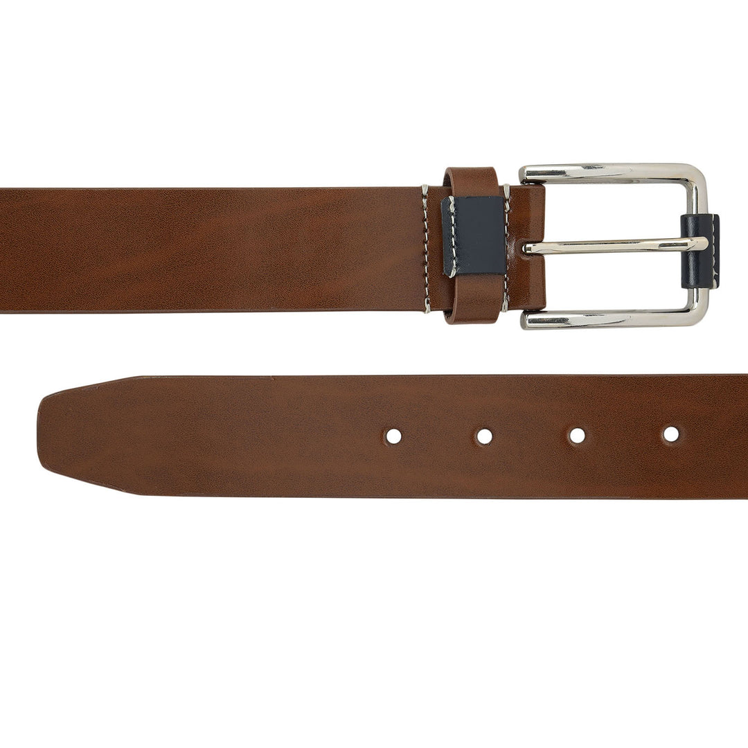 Casual Plain Leather Mens Belt