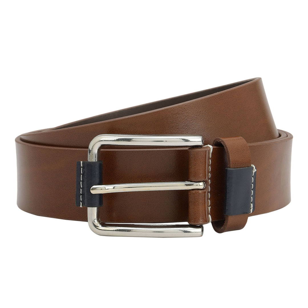 Casual Plain Leather Mens Belt