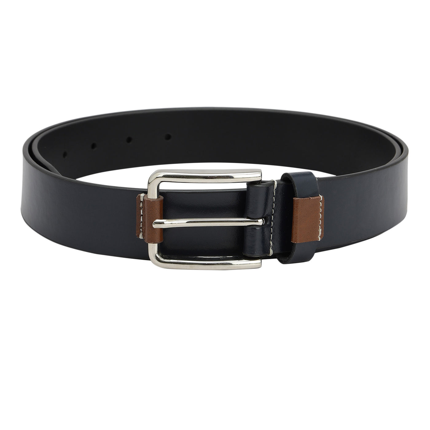Casual Plain Leather Mens Belt