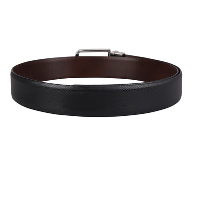 Formal Fish Leather Reversible Mens Belt - Black & Brown