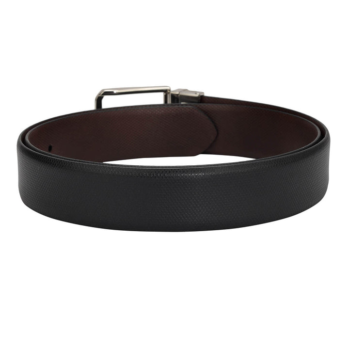 Formal Fish Leather Mens Belt - Black & Brown