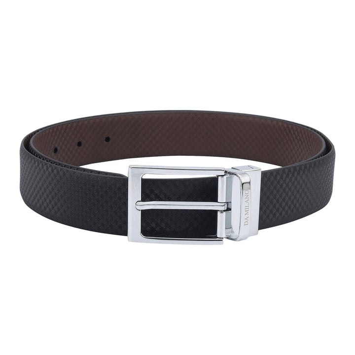 Formal Carbon Leather Mens Belt-Black & Brown