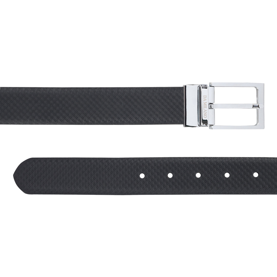Formal Carbon Leather Mens Belt-Black & Brown