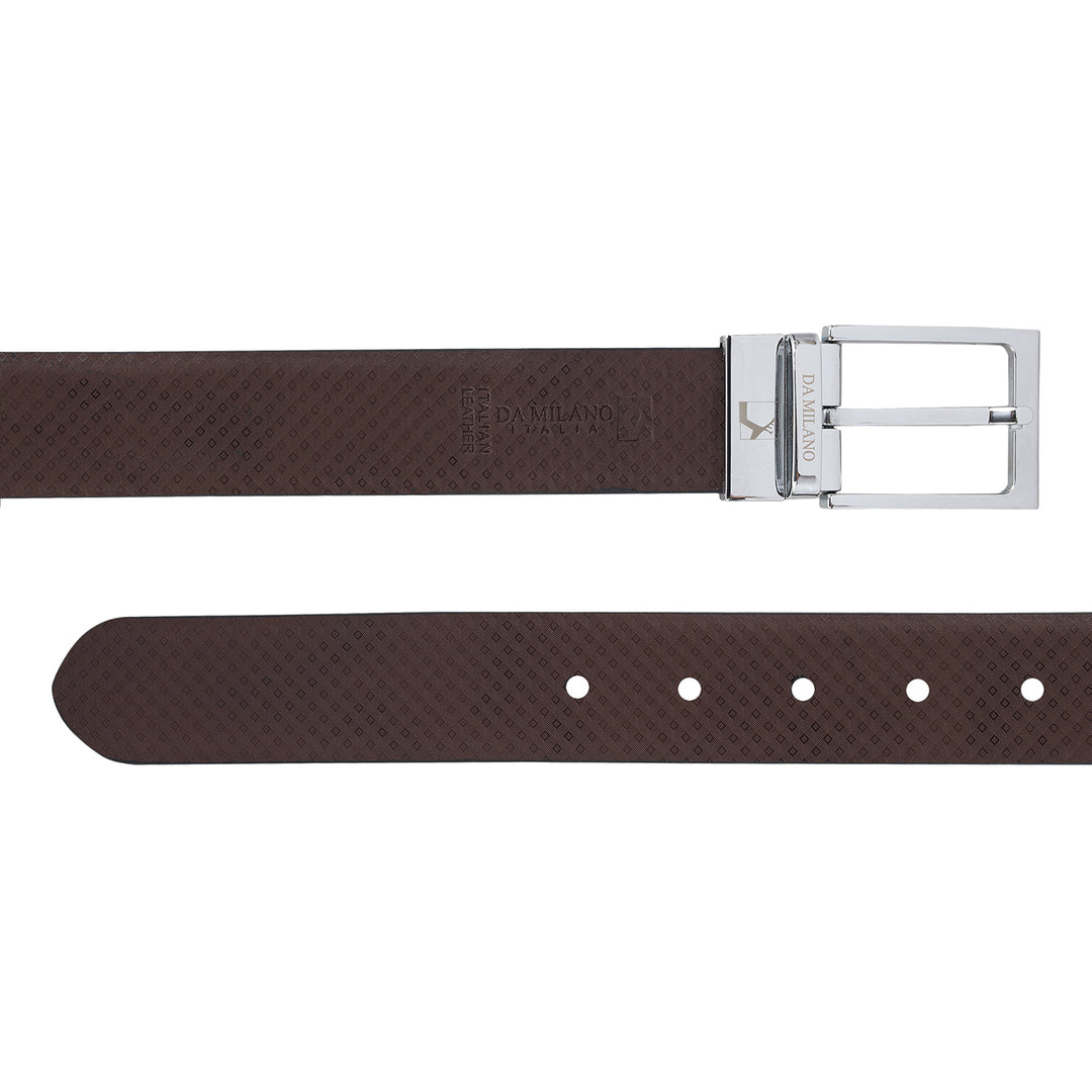 Formal Carbon Leather Mens Belt-Black & Brown