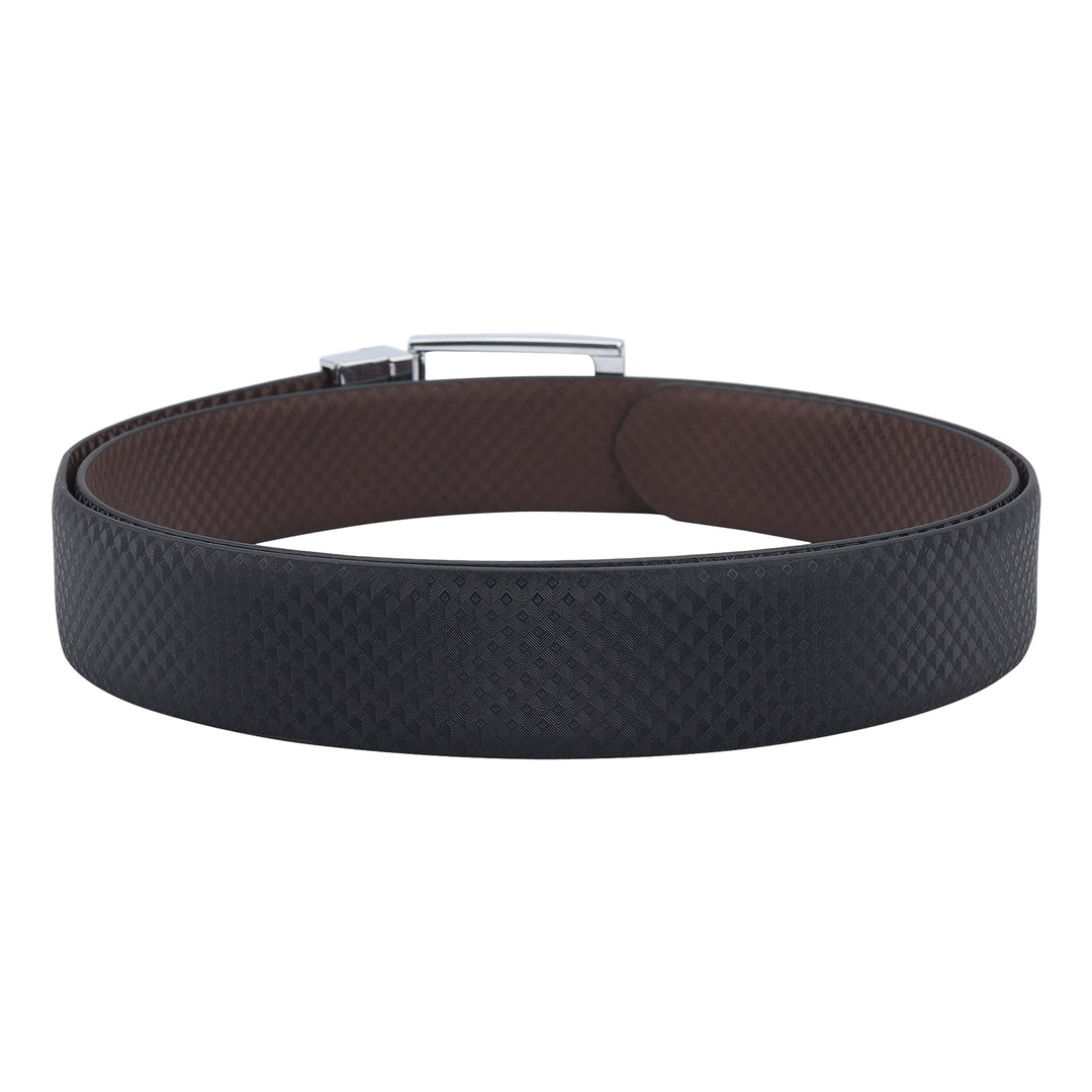 Formal Carbon Leather Mens Belt-Black & Brown